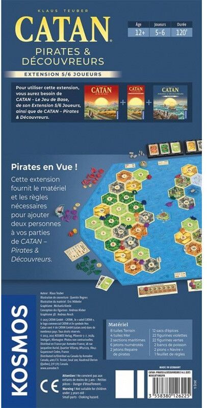 Filosofia Games CATAN : Extension Pirates et découvreurs 5-6 joueurs (2025)