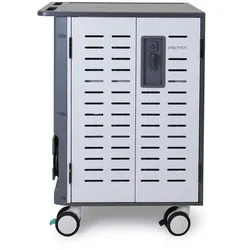 Ergotron ZIP40 Lade- und Managementwagen für 40 Tablets oder 30 Notebooks mit patentierter PowerShuttle Technologie