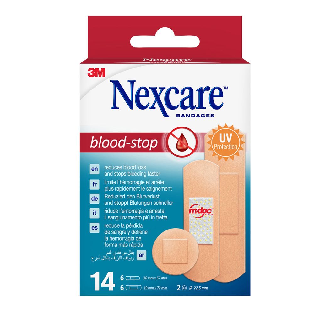 Nexcare blood-stop Pflasterstrips 14 St Pflaster