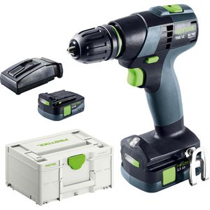 Festool Akku-Bohrschrauber TXS 12 2,5-Plus, 576873, 12V/2,5Ah, mit 2 Akkus, Ladegerät und Koffer