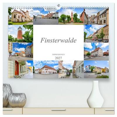 Finsterwalde Impressionen (hochwertiger Premium Wandkalender 2027 DIN A2 quer), Kunstdruck in Hochglanz