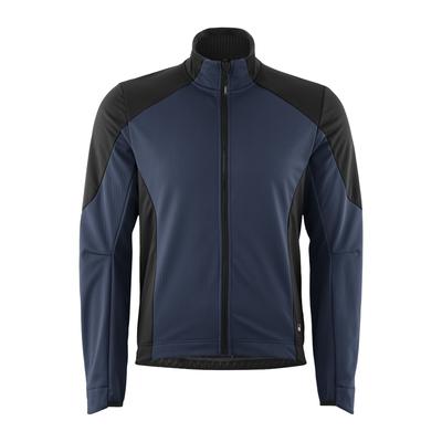 Fahrradjacke GONSO "Trail Jacket Softshell M", Herren, Gr. 3XL, blau (nachtblau), 100% Polyester, Jacken Fahrradjacke, Herren Softshelljacke, wasserabweisende Radjacke, Semi Fit