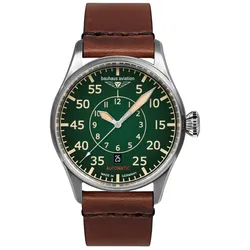 Bauhaus 2756-4 Herrenuhr Aviation CT-BHA Automatik Braun/Grün