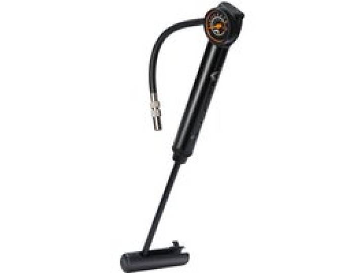 CRIVIT Outil multifonction pour vélo, sacoche de selle avec outils ou mini-pompe à manomètre (mini-pompe avec manomètre)