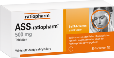 ratiopharm GmbH ASS-ratiopharm 500 mg Tabletten 30 St 03403885