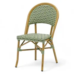 Bistromania Terrassenstuhl TURGOT - Grüne Chevron-Muster