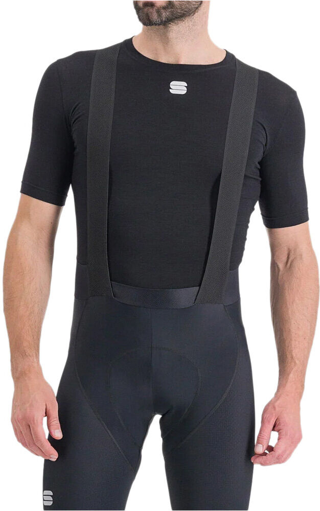 Sportful merino layer camiseta térmica manga corta Negro (XL)