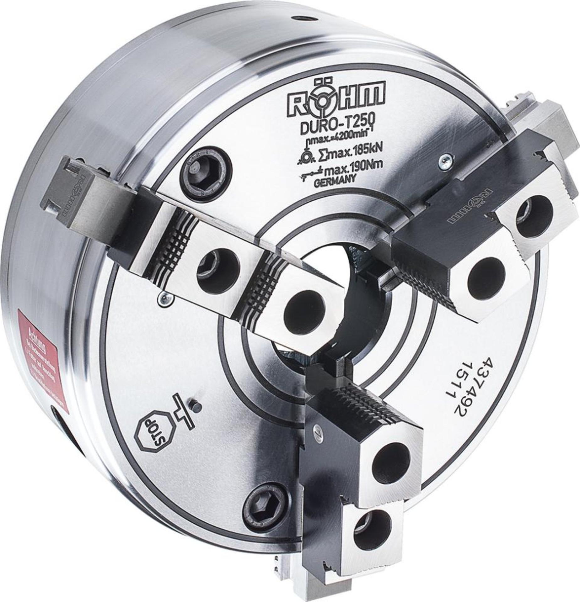 Röhm DURO-T 250, KK 8, ISO 702-3, Stehbolzen und Bundmutter, Grund- und Aufsatzbackenn - 437557
