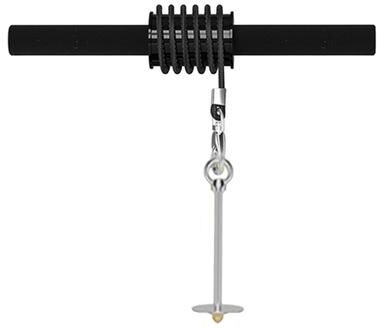 Youfap Market Forearm Muscle Strength Workout Bar, Wrist Trainer Pulldown Bar With Thickened Sponge Grip, Portable Fitness Equipment black