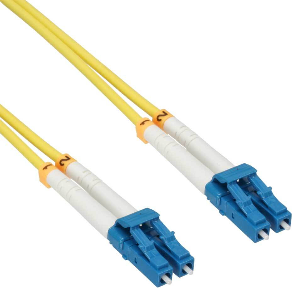 InLine 88656P LWL Duplex Kabel, LC/LC, 9/125µm, OS2, 1m