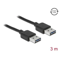 DELOCK USB Kabel A -> A St/St 3.00m Easy USB