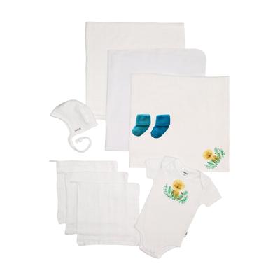 Erstausstattungspaket LILIPUT "Dschungel", Mädchen, Gr. 50/56, weiß, 100% Baumwolle, KOB Set-Artikel Erstausstattungspaket, mit süßem Löwenmotiv