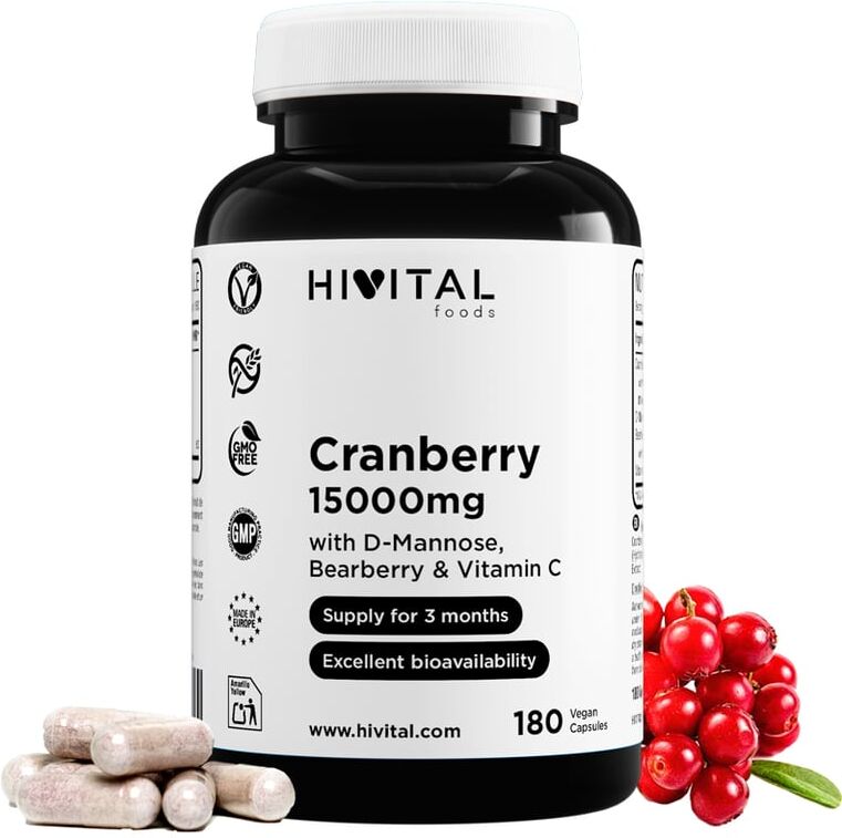Hivital Foods Arándano Rojo Americano 15000 mg 180 VCaps