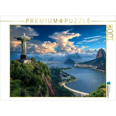 CALVENDO Puzzle Christusstatue Rio de Janeiro, Brasilien | 1000 Teile Lege-Größe 64x48cm Foto-Puzzle für glückliche Stunden, Sonstige von , Calvendo
