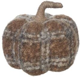 IH Casa Decor Plaid Fleece Pumpkin Large