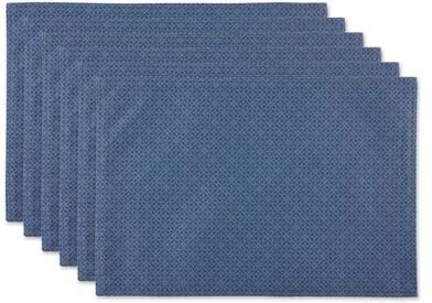 DII Stone Tonal Lattice Print Outdoor Placemat (Set of 6)