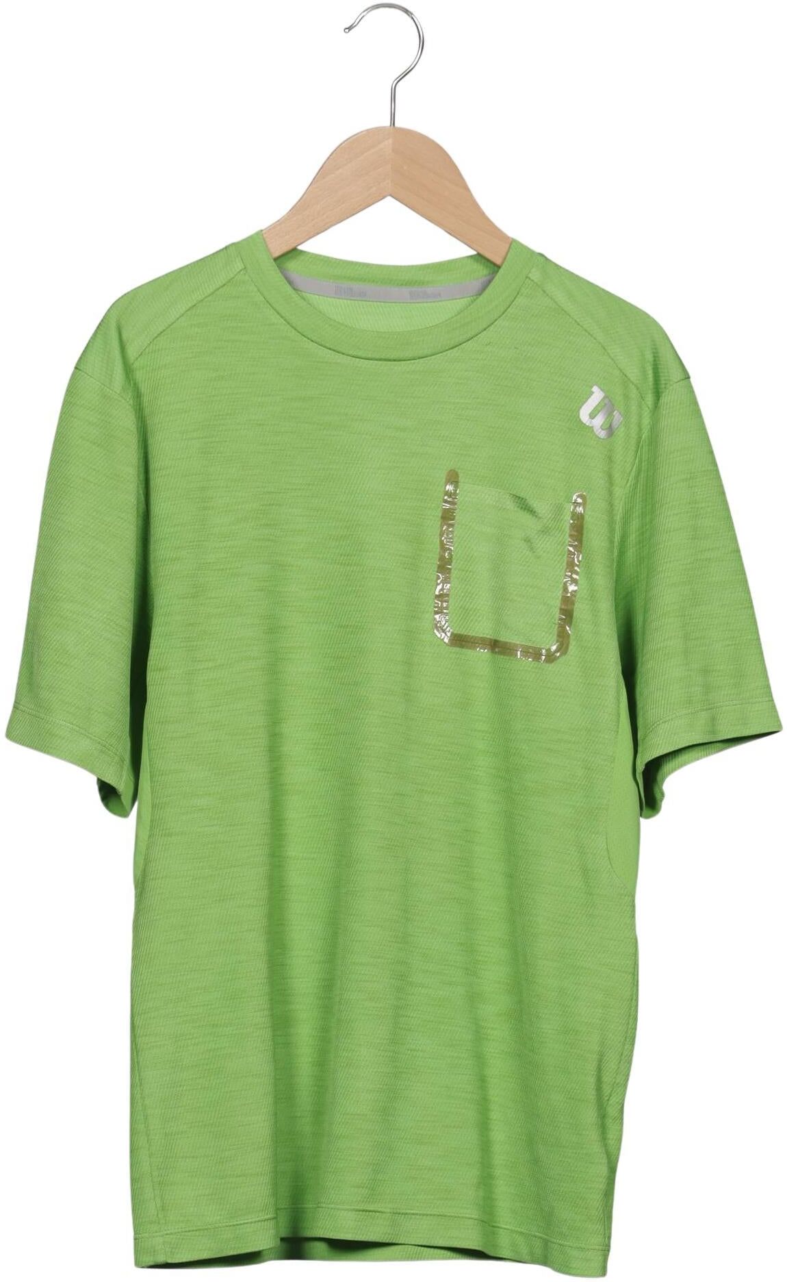 Wilson Herren T-Shirt, Grün, Gr. S, Synthetik - Second Hand