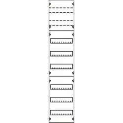 ABB STRIEBEL & JOHN 1V43KA Reiheneinbaugeräte-Modul, Reihenabstand 125mm, 8RE/BH4, 1FB Modul montiert auf EDF-Profil