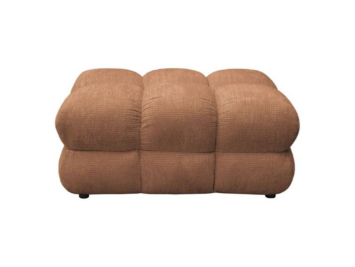 Pouf CAPSIO tissu rouille