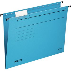 Leitz Hängemappen 1985-00-35, Alpha, A4, blau, Karton, 25 Stück