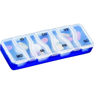 Medi 7 uno Medikamentendosierer für Tage blau 1 St Dose