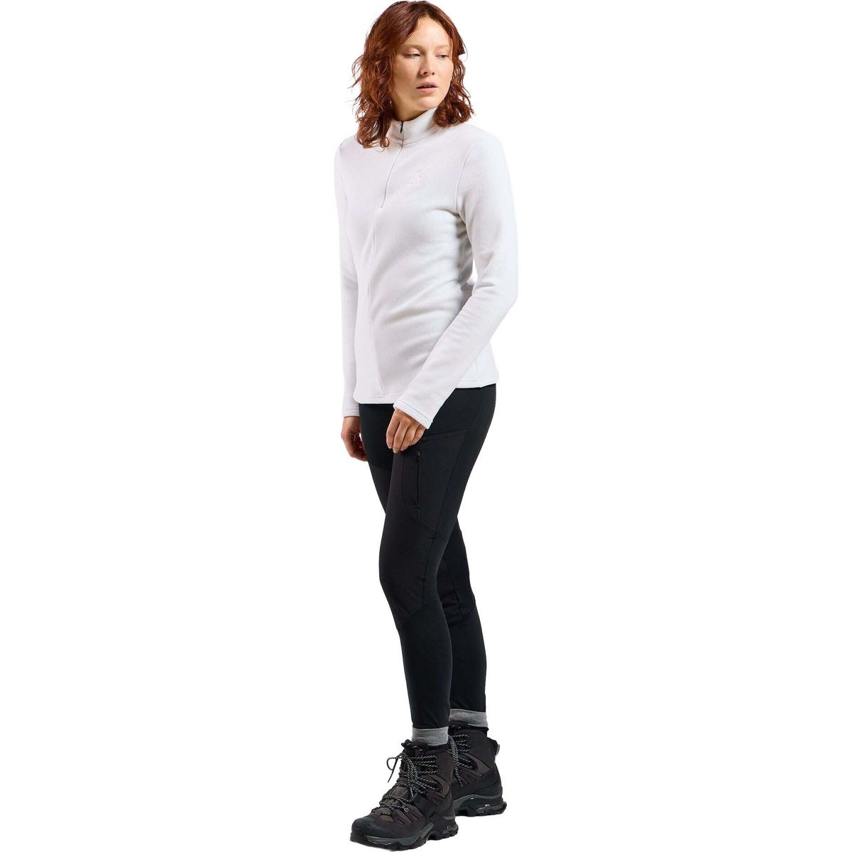 Odlo Roy Half-zip Mid Layer odlo silver grey - white - stripes (70782) M 542331-70782-M