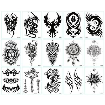 6 pcs Temporäre Tattoos Wasserdicht / Klassisch / Neuartige Korpus / Brachium / Bein Umweltfreundliches Material Tätowierungsaufkleber