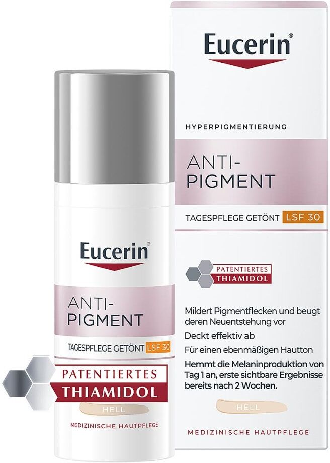 Eucerin Anti-Pigment Tag Getönt Hell LSF 30