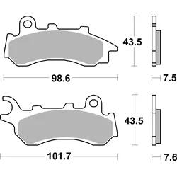 SBS Scooterbelag 233CT Carbon Tech