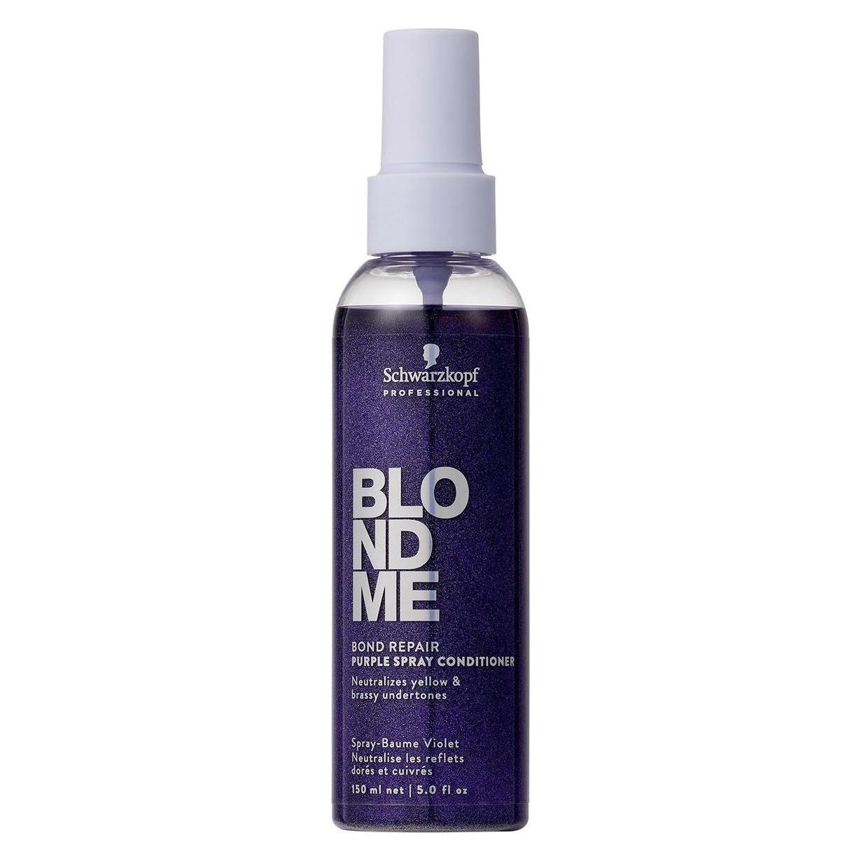 Schwarzkopf Blondme Bond Repair Purple Spray Conditioner 150ml (150 ml) (14052)
