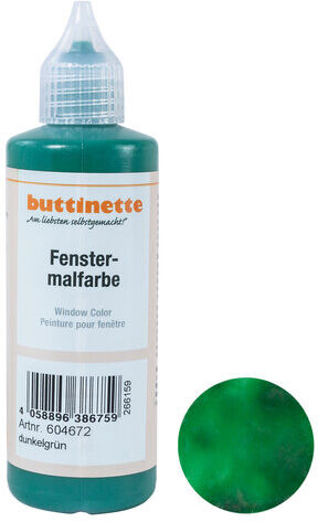 buttinette Fensterfarbe, in verschiedenen Farbtönen, 80 ml