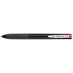 PILOT Kugelschreiber Super Grip-G4 schwarz, Schreibfarbe: Mehrfarbig