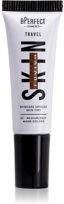 BPerfect Skin Fusion Travel mini toning cream travel pack shade medium/deep warm golden 10 ml