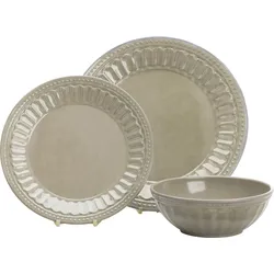 Flamefield Amalfi Geschirr-Set 12-tlg. sand für 4 Personen