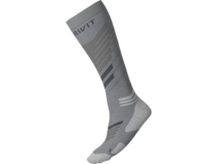CRIVIT Chaussettes techniques de ski Premium (gris, 37/38)