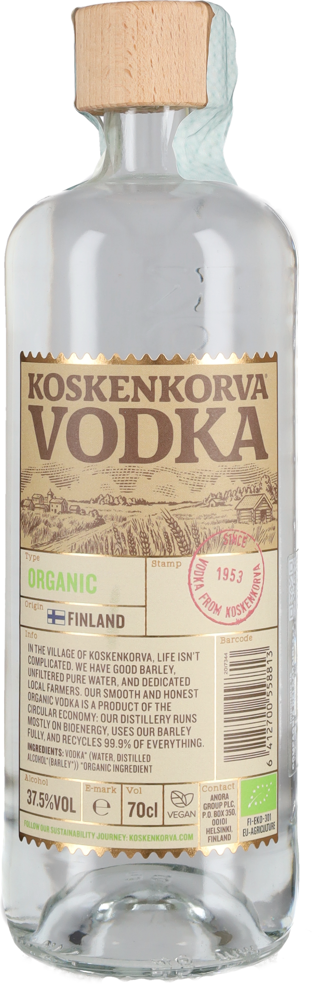 Koskenkorva Vodka 'Organic'