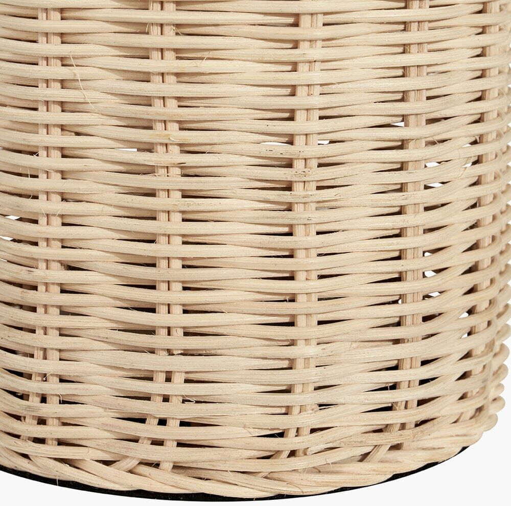 In Stock - Emilia Natural Rattan Bottle Neck Table Lamp