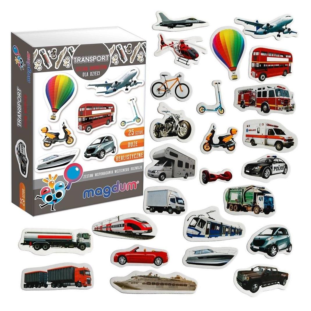 Lean Toys Magdum Magnetset Fahrzeuge Transport MV 6032-17 (507499)