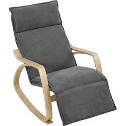 SCHAUKELSTUHL Polyester Dunkelgrau
