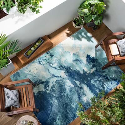 Livabliss Terra Indoor/Outdoor Modern Abstract Area Rug
