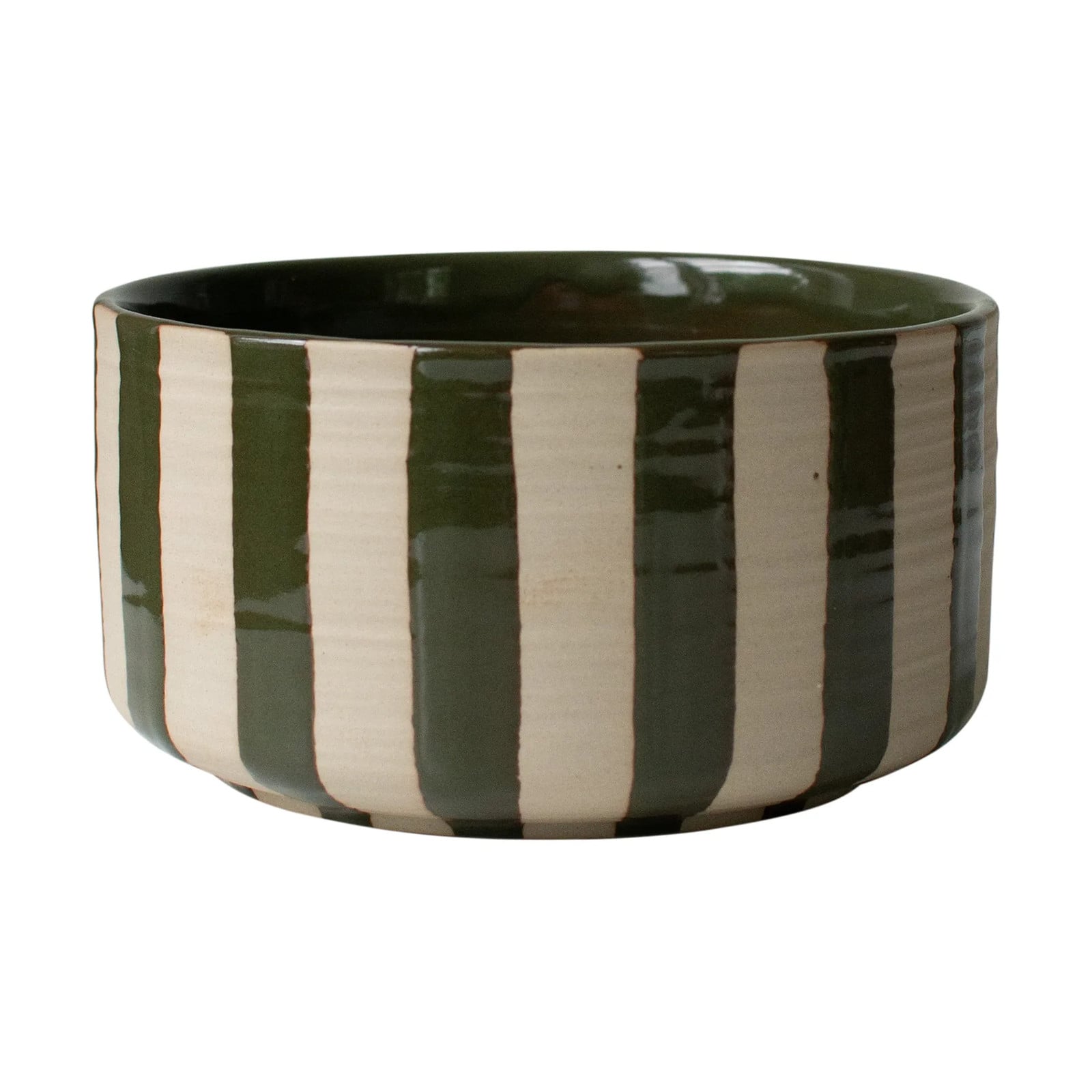 DBKD Line decoratieschaal Stripe Green Ø16 cm