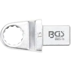 BGS Einsteck-Ringschlüssel 15 mm Aufnahme 14 x 18 - 6903-15
