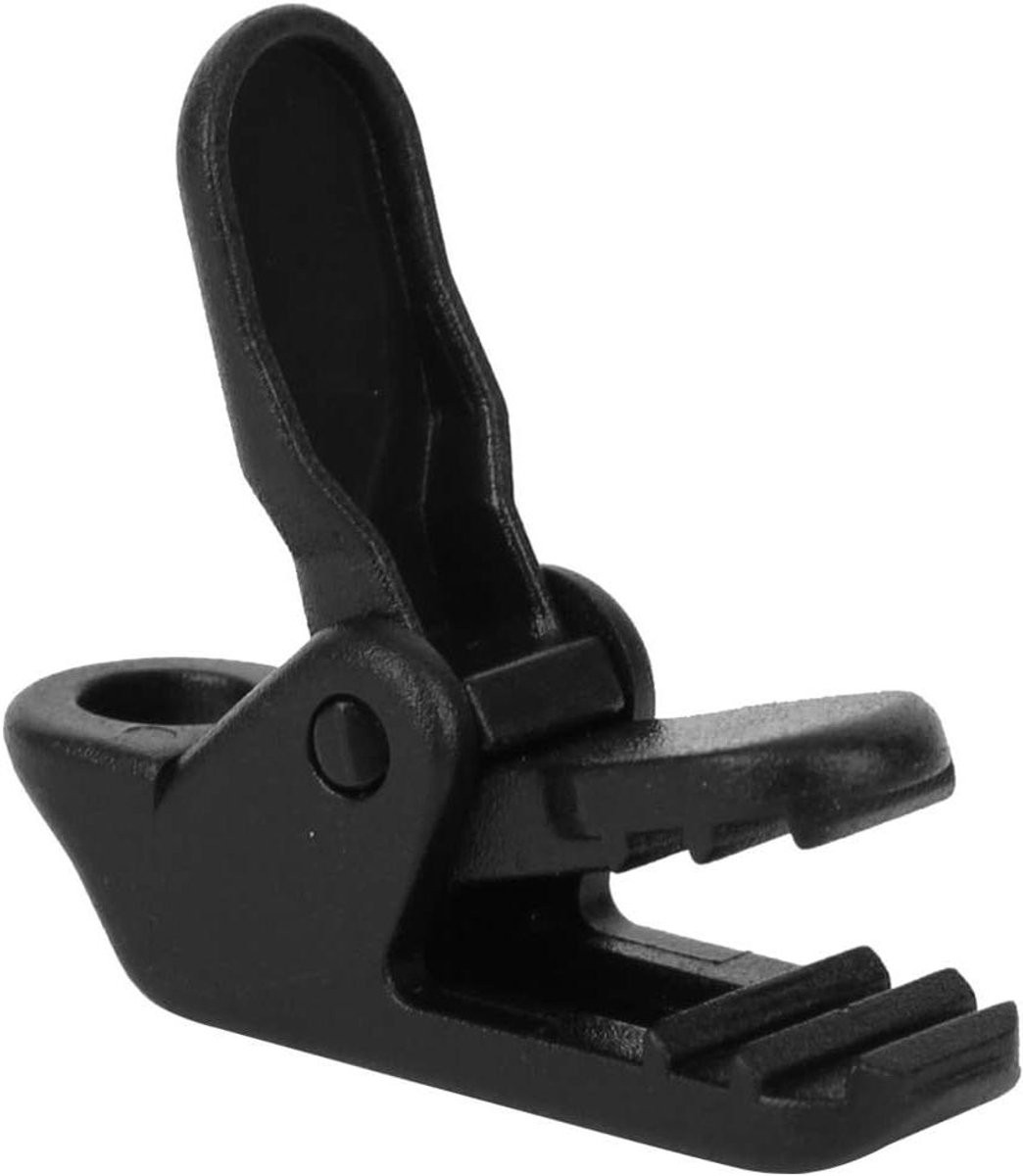 Tentklemmen Nylon - 15 stuks - Zwart - Luifelclips voor kamperen met niet-slip getande kaken
