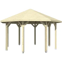 Skan Holz Pavillon Nice-Größe 2-naturbelassen