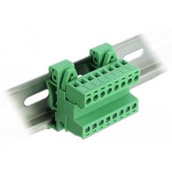 Delock 66081 Netzwerkmodul Schraubbefestigung Unbestückt Grün