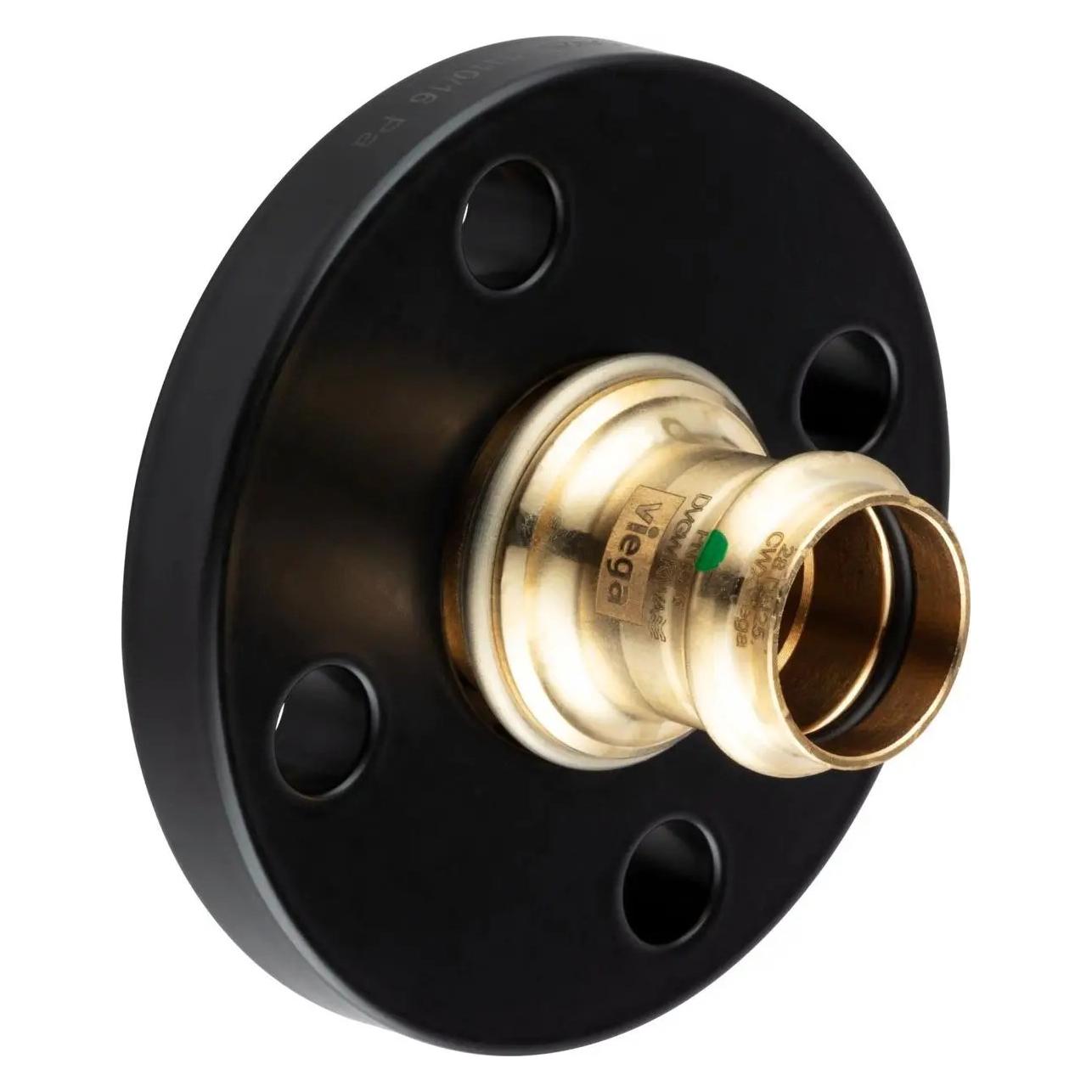 Viega GmbH & Co.KG Flanschübergang Sanpress Rotguss mit Pressanschluss DN50, 54mm (479893)