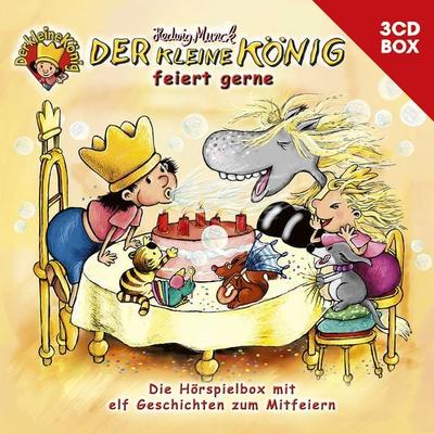 Der kleine König 3-CD Hörspielbox Vol. 2 – Der kleine König feiert gerne - Hedwig Munck, CD, 0602445414048