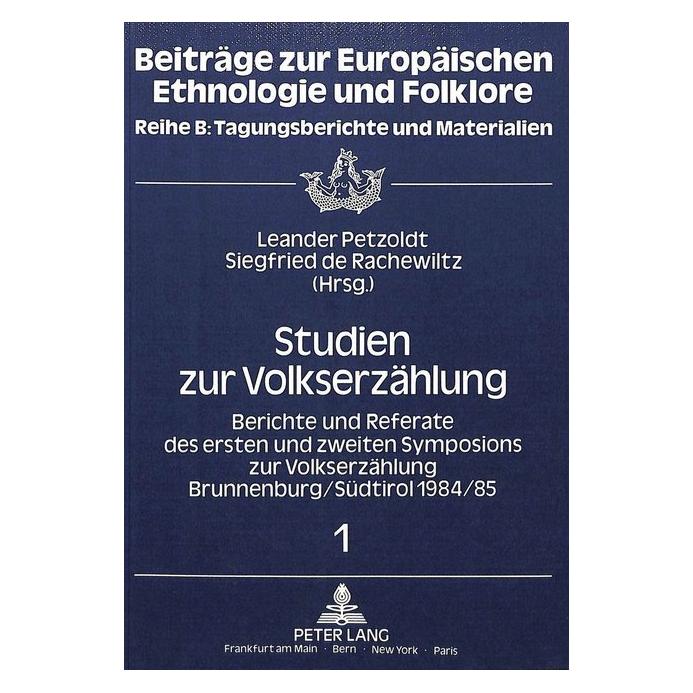 Peter Lang Studien zur Volkserzählung (Softcover, Leander Petzoldt, Siegfried de Rachewiltz) (56032610)