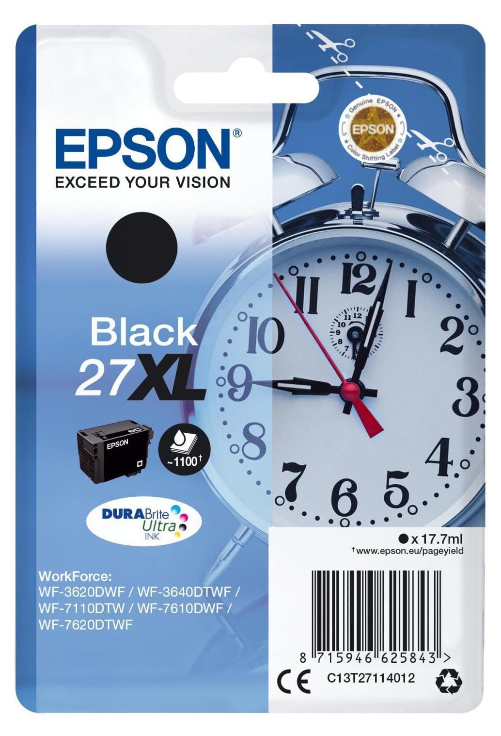 Epson 27XL zwart printerpatroon