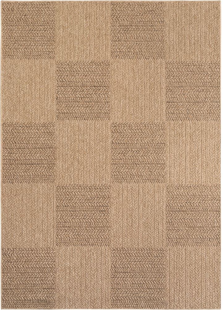 STUDIO DECO Tapis aspect jute à motifs carrés 160x230cm Beige 230x1x160cm